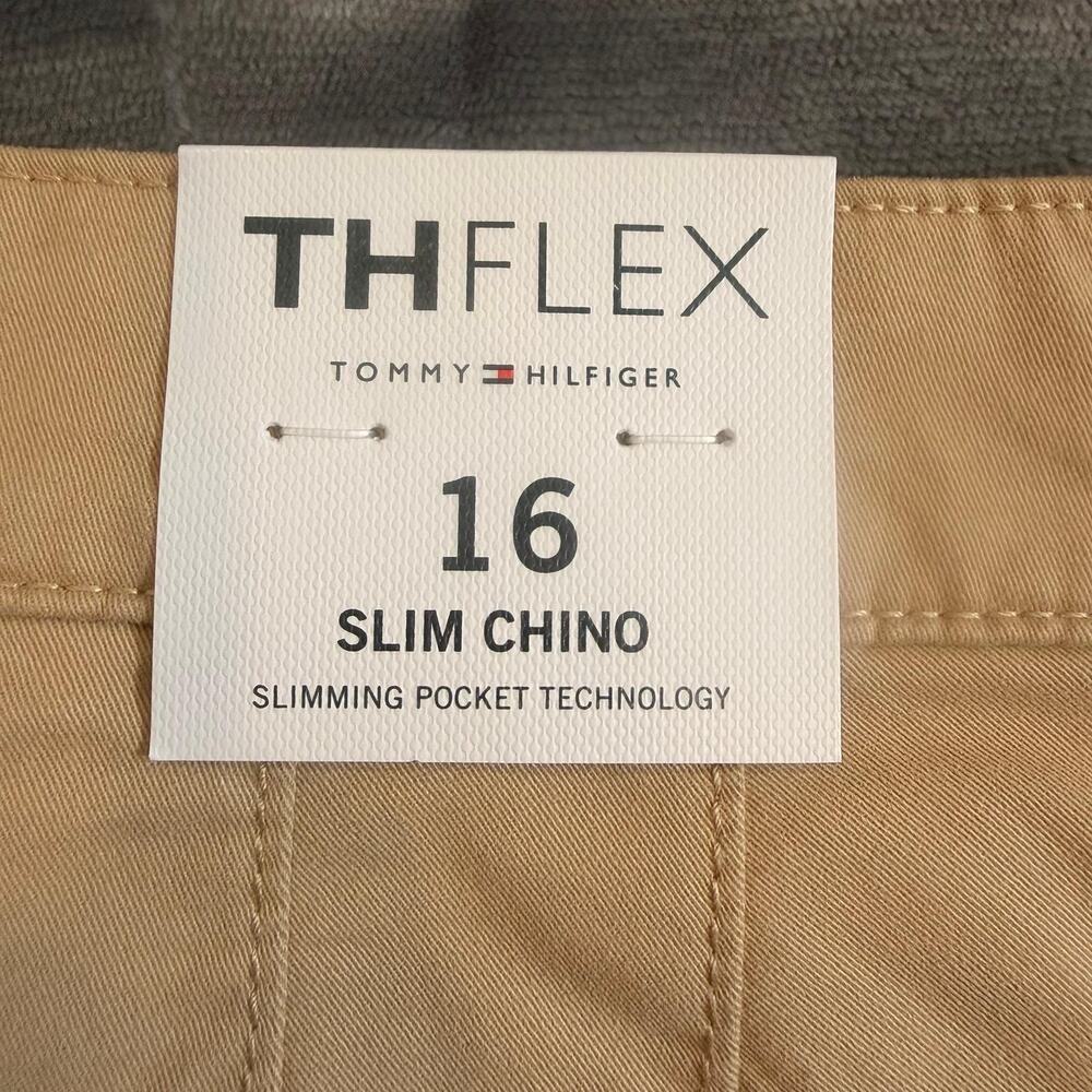 NWT Tommy Hilfiger TH Flex Slim Chino Pants Women’s Sz 16 Stretch Slimming - Picture 4 of 16